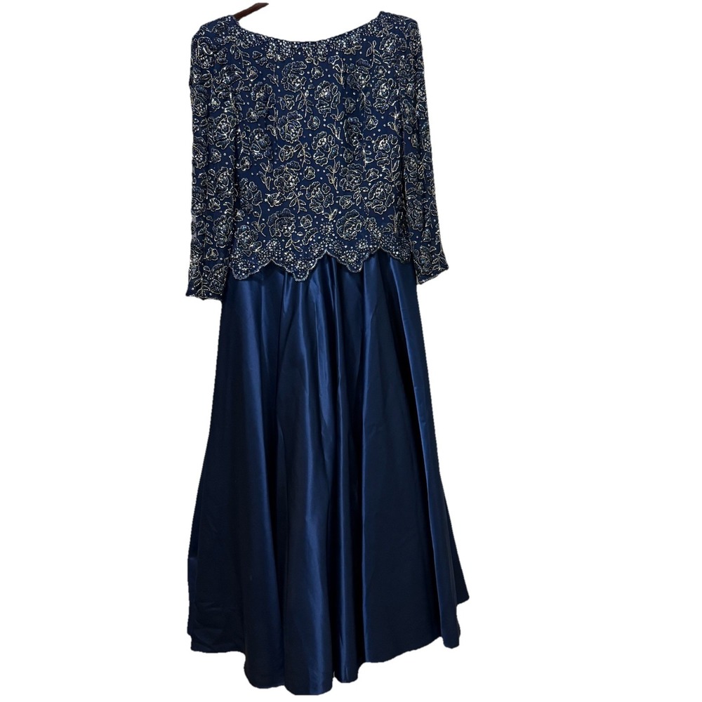 Saks Fifth Avenue Dress Womens VTG Victoria Royal Ltd Beaded Floral Sz 12-14 NWT
